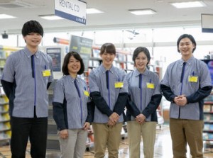 大手レンタルショップ「ゲオ」!!
経験ゼロからのスタートもOK♪
サポート体制バッチリで安心◎
幅広い年代のスタッフが活躍中☆