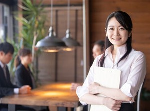 私服勤務＆髪型自由＆ネイル・ピアスOK！
髪色も華美過ぎなければ自由です♪
そのままのアナタでお仕事が可能★*
※イメージ画像