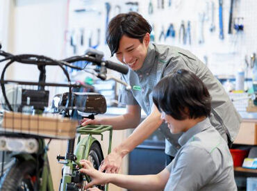 イオングループの自転車屋さん!
見かけた事がある方も多いはず!
短時間からサクッと勤務OK◎
まずは商品を覚える事から始めよう!