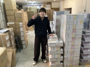 作業はカンタン！教科書の仕分け・梱包・配送補助など♪経験・スキルは必要ありません◎