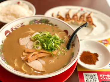 こってりラーメンでお馴染みの天下一品で
楽しく元気に働こう♪♪