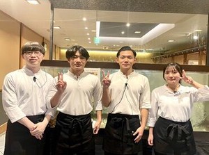 学生～シニアまでWELCOME★
部活を引退した高校生が卒業まで働いてくれることも♪
気軽にバイトデビューOK！
職場見学からも歓迎