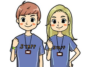 会場の準備やチケットもぎりなど
イベントスタッフの定番のお仕事！
レアなイベントに潜入できちゃいます♪