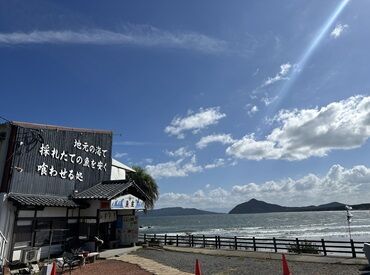 激ウマまかないが自慢★
栄養たっぷり♪ひとり暮らし��の方に嬉しい特典♪
景色も最高ですよ★