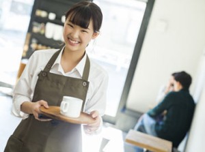 週3日～など長期・安定勤務も可能♪
コーヒーのいい香りに包まれながら働きませんか＊
※写真はイメージ