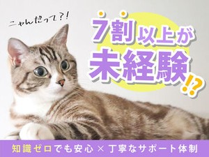 未経験スタートの先輩も多数活躍中！
心配なことは何でもご相談ください♪