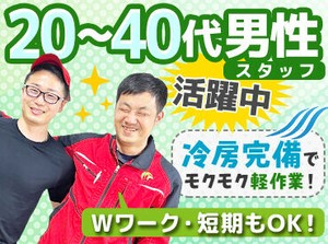 スタッフは全体で、約150人ほど！
扱うものは、飲料や日用品など、
身近な商品ばかり♪
接客なしのモクモク作業★