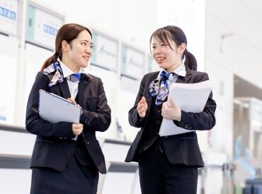 空港内でのお客様の受付・ご案内・お見送り業務☆彡
未経験の方でも大歓迎です！！
※他の空港の写真となります