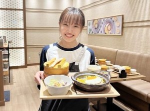 まかないは人気のハンバーグの他、
リクエストにもお応えします！
新作や試作品も食べられるので、
バイトに行くのが楽しみに…