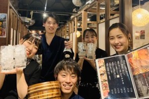 居酒屋未経験も大歓迎！
イチから丁寧にお教えします♪