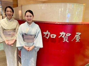＊伝統料理を楽しめる日本料理店＊
落ち着いた雰囲気で働きやすい♪

＜博多駅直結のくうてん内＞
悪天候の日でも通勤ラクラク♪