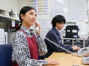 事務未経験も大歓迎◎
PCで文字入力ができればOK！ ムズカしいことはありません♪
困った時は先輩に何でも聞いてくださいね！