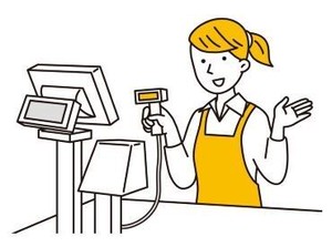 お会計と簡単な接客のみ
⇒レジの操作を覚えるだけ♪
