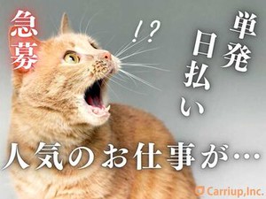 単発1日～OKなので空いた日だけ勤務可能！