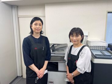 機械に強くなくても大丈夫♪
コピー機の巡回・消耗品の管理届けなど、
必要なことは先輩が教えます◎