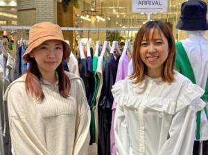 ＼これかわいい！／
働きながら気になったアイテムは、お得な社割価格で購入OK★
おしゃれがもっと好きになる♪