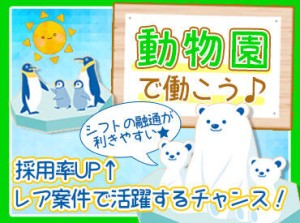 旭山動物園内の中央食堂でお仕事♪
調理もありますが、料理スキル不要のシンプルな軽食なのでご安心ください◎