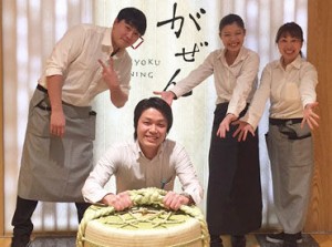 （1）WASYOKU　DININGがぜん 有明
しゃぶしゃぶと刺身が自慢★
高級感ある店内で、普段のお食事や会食等でも利用されています！