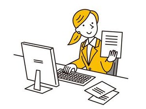 給与計算などの事務作業◎
経験が活かせるお仕事♪
先輩スタッフがサポートをするので安心して下さい！