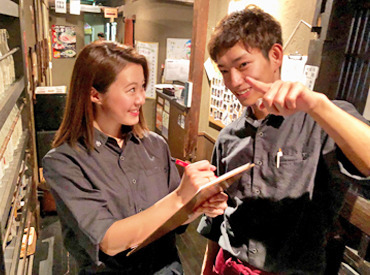 スタッフにとってもお客様にとっても★
本当に居心地の良いお店です！
空いた時間帯を使って、無理なく働こう！