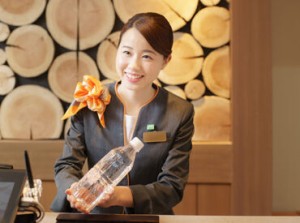 14時～の勤務なので
朝がゆっくりでＷワークしやすい★
オシャレな空間が自慢のホテルで
オシャレに自分らしく働こう♪