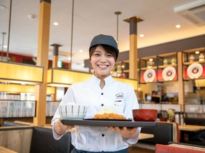 1日2ｈ以上の勤務で食事補助あり♪
こだわりのとんかつ等が、全品半額に!!
節約したい方は必見です★