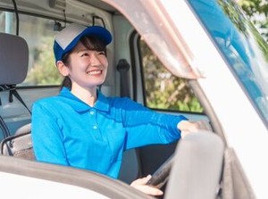 「準中型免許」をお持ちの方、お気軽にご応募くださいね♪ 
"履歴書不要"でだから準備もラクラク！
※写真はイメージです。