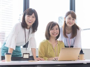 ＼扶養範囲内でもOK！／
お仕事は皆で分担しながら
進めているので、
残業はほぼありません◎