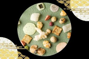 富山県特産もち米のおかき・あられ販売♪
