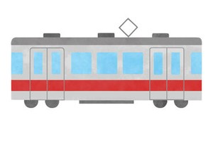 電車の車内の清掃！！
30～50代の男性スタッフが活躍中！
※写真はイメージ