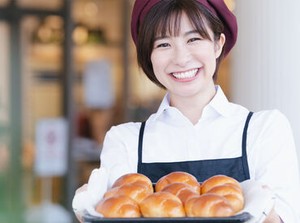 ＜全品店内で作成！お手頃価格で愛される★＞
本格的で種類豊富◎
未経験でもおいしいパンが作れちゃいます♪
※画像はイメージ