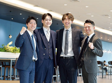 定着率に自信あり！
男女ともに未経験からのチャレンジも大歓迎！
かけがえのない仲間とともに未来へ進もう！