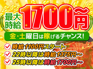 ＼学生さん大歓迎／
サクッと短時間、週3～4日で学校と両立しながら…etc..
働き方はあなた次第★