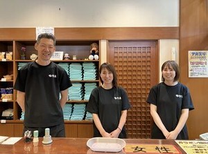 20～50代まで幅広く活躍中★
初めてさんも、先輩と一緒に
お仕事しながら慣れていけばOK◎