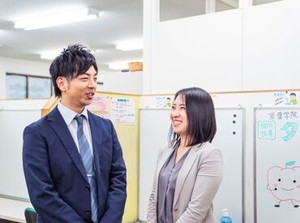 メインは教室長のサポート業務♪
「人の役に立つことが好き」
そんな方におすすめしたい職場です！