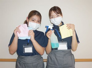 家での掃除機がけや拭き掃除の経験が活かせる！