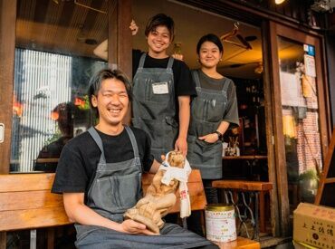 ★★今日も元気に営業中★★
もちろん飲食業、未経験も大歓迎！
学生さん・フリーターさん大歓迎◎
まずは気軽にご応募ください