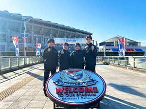 熱気溢れるスタジアムで働けるレアバイト！
職場での仲間との出会いも仕事のやりがいや楽しさに繋がっています♪