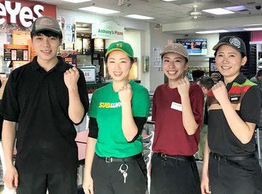 飲食店／生活雑貨店／家電用品店の販売Staff大募集！
留学しなくても…本場の英語に触れられる★英語の勉強にもなります◎