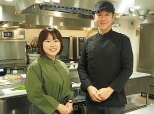 お客さまと会話をしながら
楽しく接客することができます！
スキルが自然と身につくかも♪