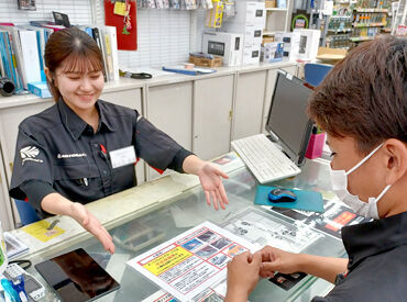 「車の知識”ゼロ”」～「車が大好き」
まで、どんなレベルの方でも大歓迎！
学生さんや未経験から始めた方も多数◎