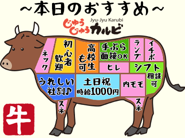 キッチンは完全裏方だから、
知り合いに会う心配なし♪
料理したことない方でもできる
カンタン作業です◎