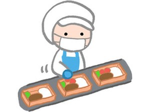 ＼レシピに沿った盛付作業！／
見たことある商品にトッピングします♪
親近感があると楽しさもUP！