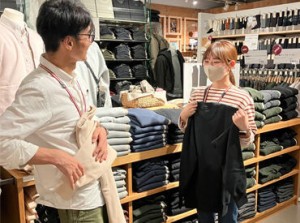 ＜2025年4月下旬OPENの無印良品＞
無印良品ファンの方、接客が好きな方等…
どんな方でも大歓迎！
バイトデビューの学生さんも◎