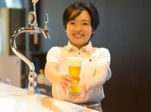 キリンビール工場の"キャスト"の一員として、飲料の提供や接客などをお任せします★