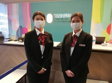 留学生、フリーター、主婦（夫）、学生などどなたでも大歓迎！
「ホテルで働く憧れ」を叶えませんか？
若手が活躍中も魅力＊