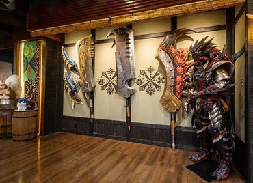 店内からメニューまでゲームの世界観♪
モンハン好き！ファイナルファンタジーにハマってました！そんな方大歓迎！