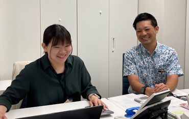 先輩スタッフがサポートします！
安心して働ける環境を整備しております！
まずは、PC入力ができれば◎
少しずつ覚えましょう！