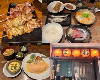 右上左下は実際の賄い♪
こんな豪華な賄いが食べられちゃう！
白米の増量も歓�迎！◎
ボリューム満点で腹ペコ学生さんも嬉しい♪