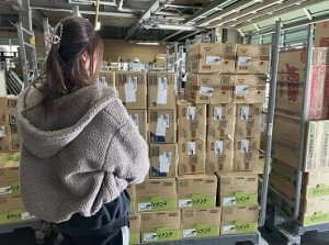 「検品する」
「棚に入れる」
「指定の商品を取ってくる」etc.
1つ1つの作業はとってもシンプル◎